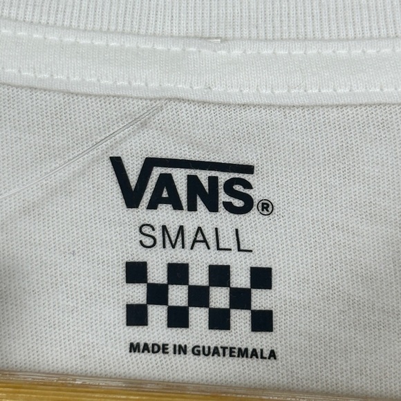 Vans Off the Wall Check Check Long Sleeve Shirt Size Small Women - Picture 8 of 10